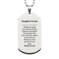 daughter in law silver dog tag always so very proud of you inspirational daughter in law birthday supporting gifts from mother in law