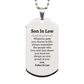 son in law silver dog tag always so very proud of you inspirational son in law birthday supporting gifts from father in law