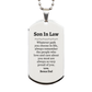 son in law silver dog tag always so very proud of you inspirational son in law birthday supporting gifts from bonus dad