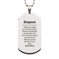 stepson silver dog tag always so very proud of you inspirational stepson birthday supporting gifts from bonus mom