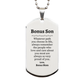 bonus son silver dog tag always so very proud of you inspirational bonus son birthday supporting gifts from bonus mom