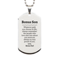 bonus son silver dog tag always so very proud of you inspirational bonus son birthday supporting gifts from bonus dad