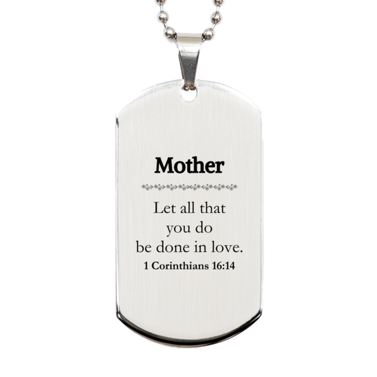 christian mother gifts let all that you do be done in love bible verse scripture silver dog tag baptism confirmation gifts for mother
