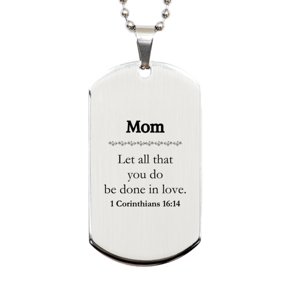 christian mom gifts let all that you do be done in love bible verse scripture silver dog tag baptism confirmation gifts for mom