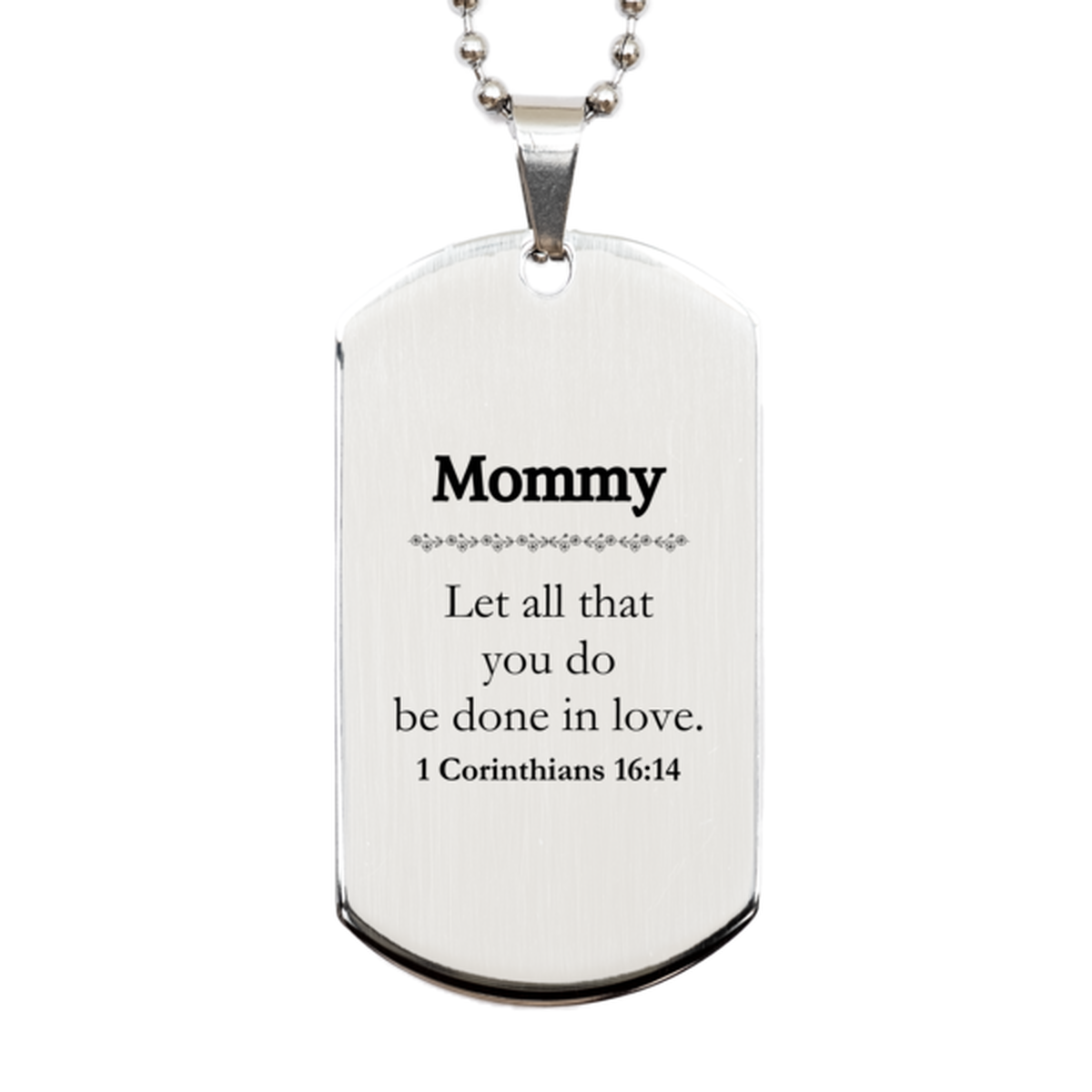 christian mommy gifts let all that you do be done in love bible verse scripture silver dog tag baptism confirmation gifts for mommy