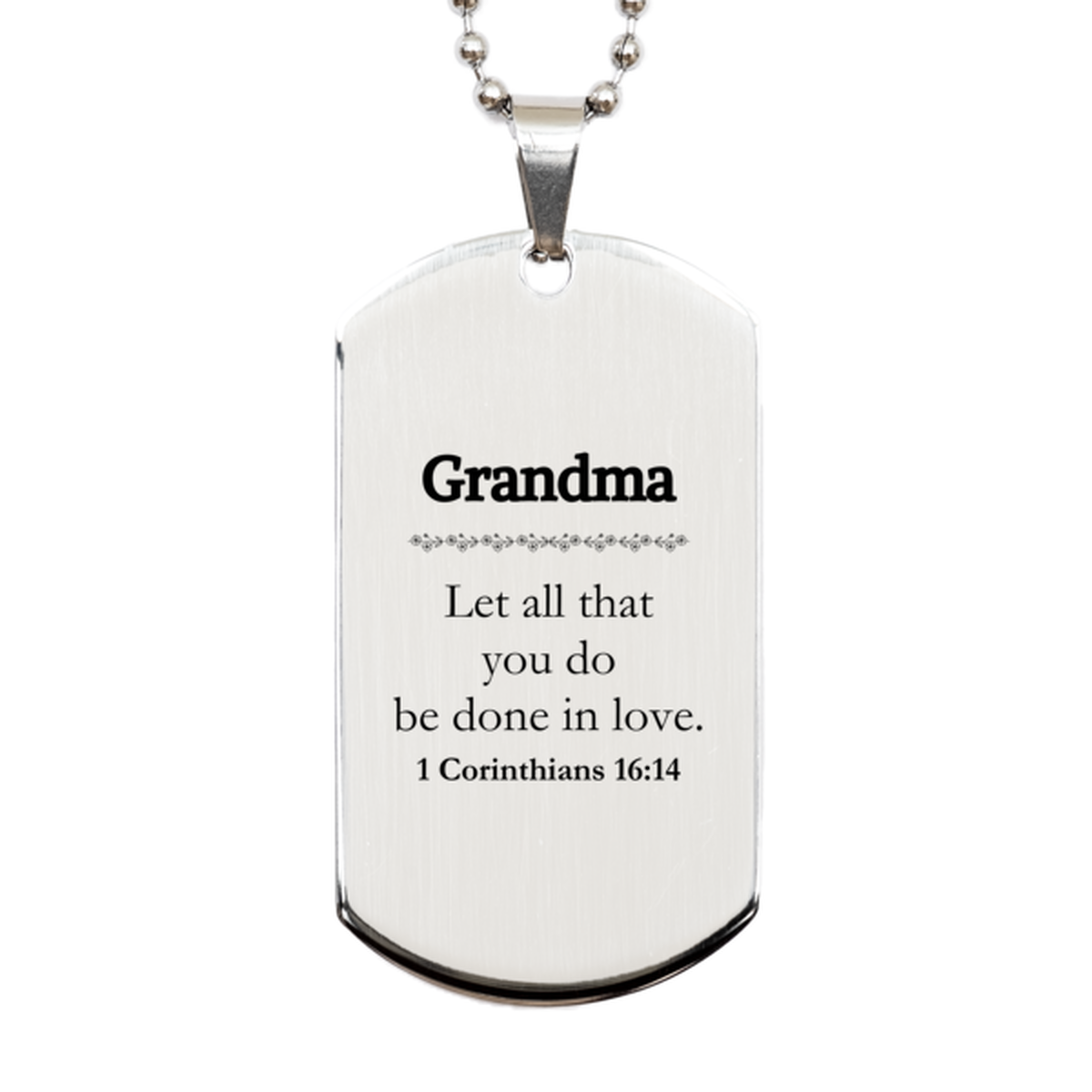 christian grandma gifts let all that you do be done in love bible verse scripture silver dog tag baptism confirmation gifts for grandma