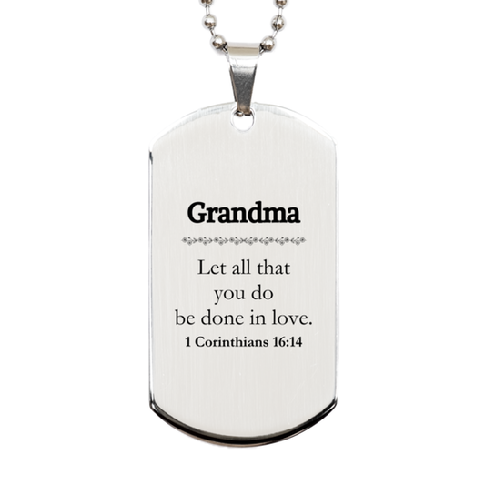 christian grandma gifts let all that you do be done in love bible verse scripture silver dog tag baptism confirmation gifts for grandma