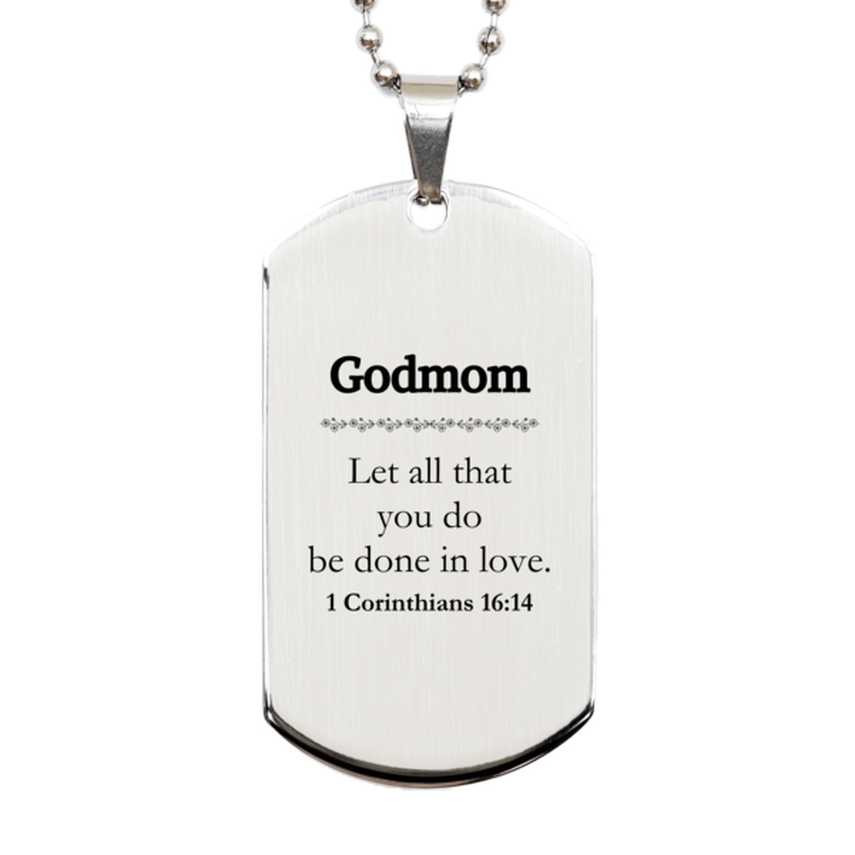 christian godmom gifts let all that you do be done in love bible verse scripture silver dog tag baptism confirmation gifts for godmom