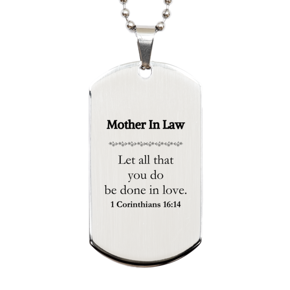 christian mother in law gifts let all that you do be done in love bible verse scripture silver dog tag baptism confirmation gifts for mother in law