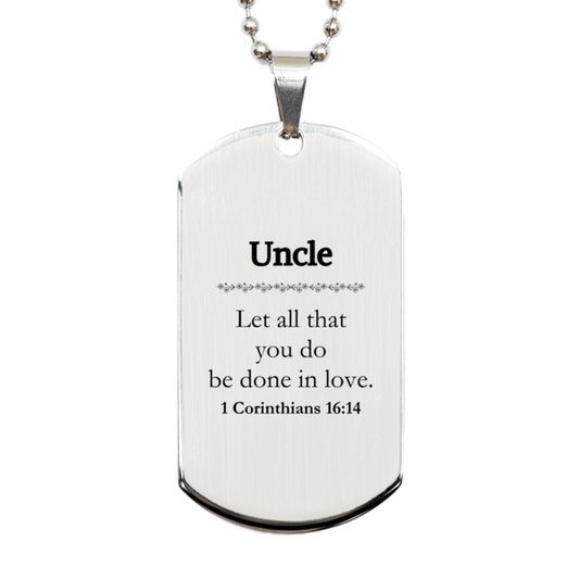 christian uncle gifts let all that you do be done in love bible verse scripture silver dog tag baptism confirmation gifts for uncle