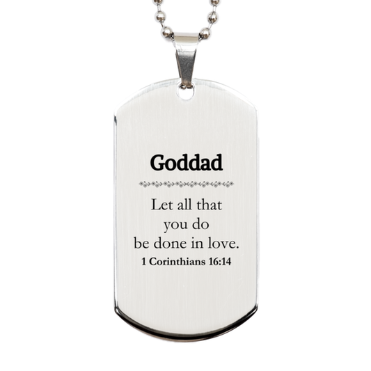 christian goddad gifts let all that you do be done in love bible verse scripture silver dog tag baptism confirmation gifts for goddad