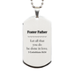 christian foster father gifts let all that you do be done in love bible verse scripture silver dog tag baptism confirmation gifts for foster father