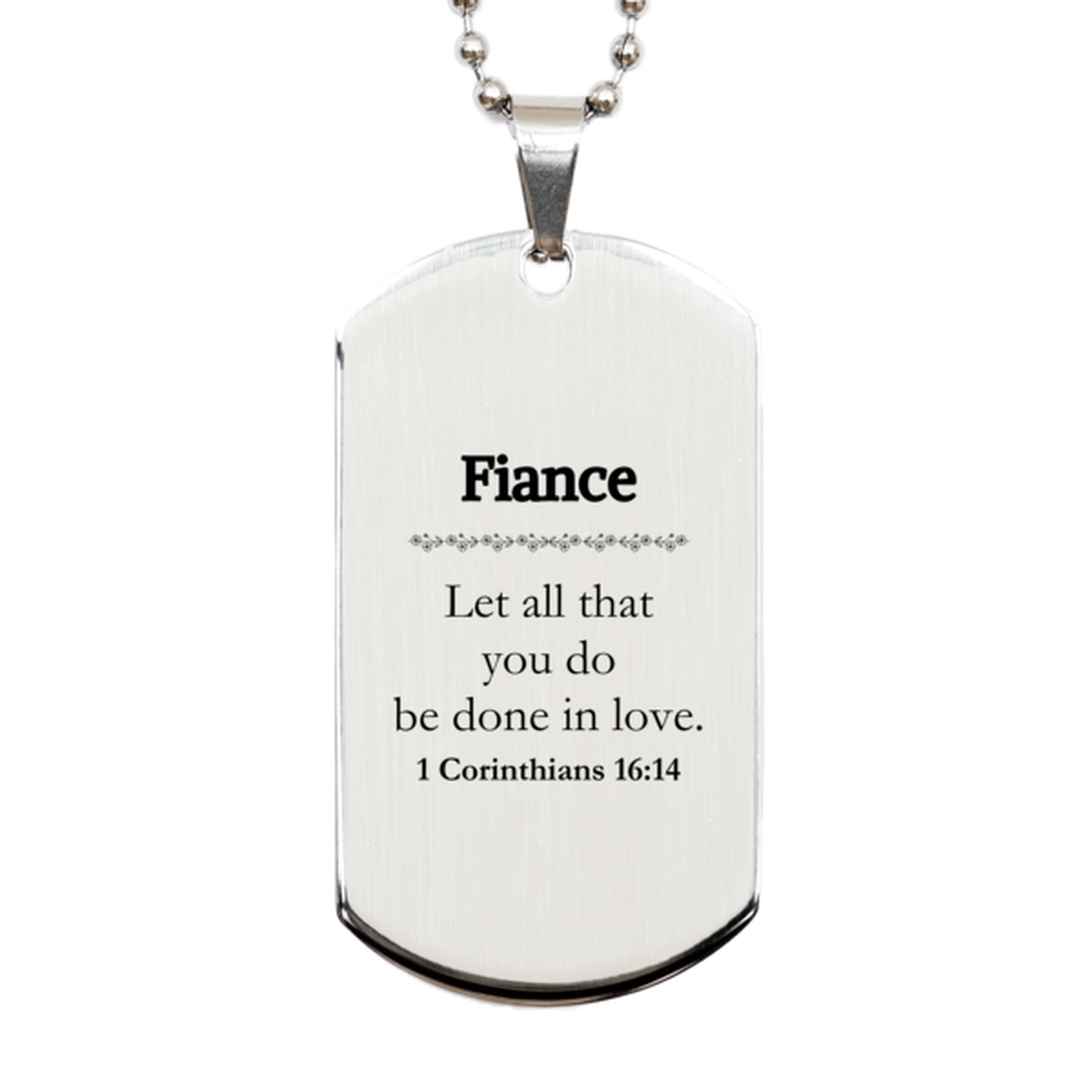 christian fiance gifts let all that you do be done in love bible verse scripture silver dog tag baptism confirmation gifts for fiance