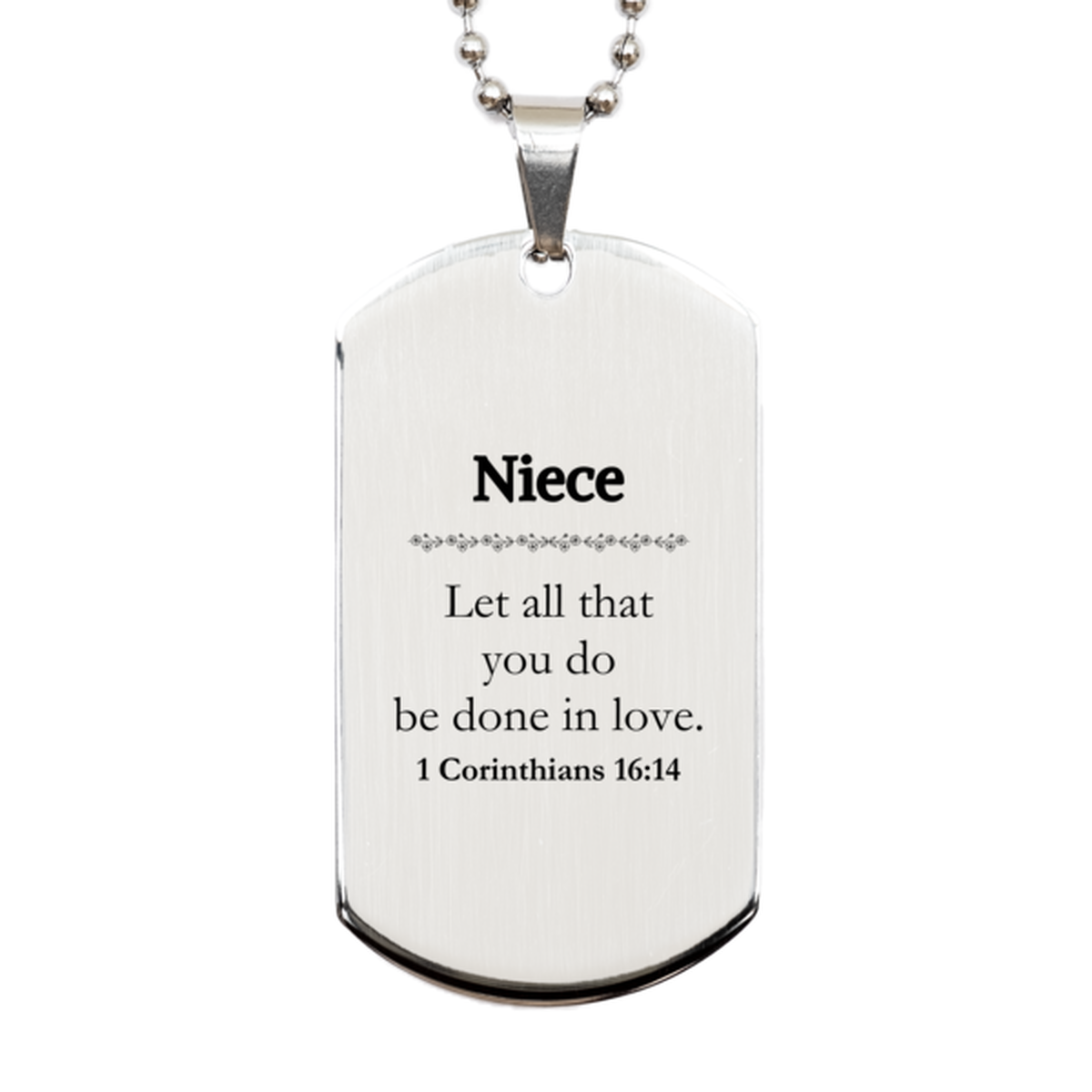 christian niece gifts let all that you do be done in love bible verse scripture silver dog tag baptism confirmation gifts for niece