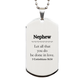 christian nephew gifts let all that you do be done in love bible verse scripture silver dog tag baptism confirmation gifts for nephew