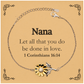 christian nana gifts let all that you do be done in love bible verse scripture sunflower bracelet baptism confirmation gifts for nana