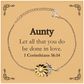 christian aunty gifts let all that you do be done in love bible verse scripture sunflower bracelet baptism confirmation gifts for aunty
