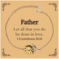 christian father gifts let all that you do be done in love bible verse scripture sunflower bracelet baptism confirmation gifts for father