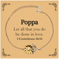 christian poppa gifts let all that you do be done in love bible verse scripture sunflower bracelet baptism confirmation gifts for poppa