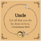 christian uncle gifts let all that you do be done in love bible verse scripture sunflower bracelet baptism confirmation gifts for uncle