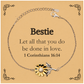 christian bestie gifts let all that you do be done in love bible verse scripture sunflower bracelet baptism confirmation gifts for bestie