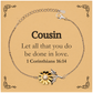 christian cousin gifts let all that you do be done in love bible verse scripture sunflower bracelet baptism confirmation gifts for cousin