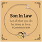 christian son in law gifts let all that you do be done in love bible verse scripture sunflower bracelet baptism confirmation gifts for son in law