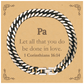 christian pa gifts let all that you do be done in love bible verse scripture cuban link chain bracelet baptism confirmation gifts for pa