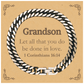 christian grandson gifts let all that you do be done in love bible verse scripture cuban link chain bracelet baptism confirmation gifts for grandson
