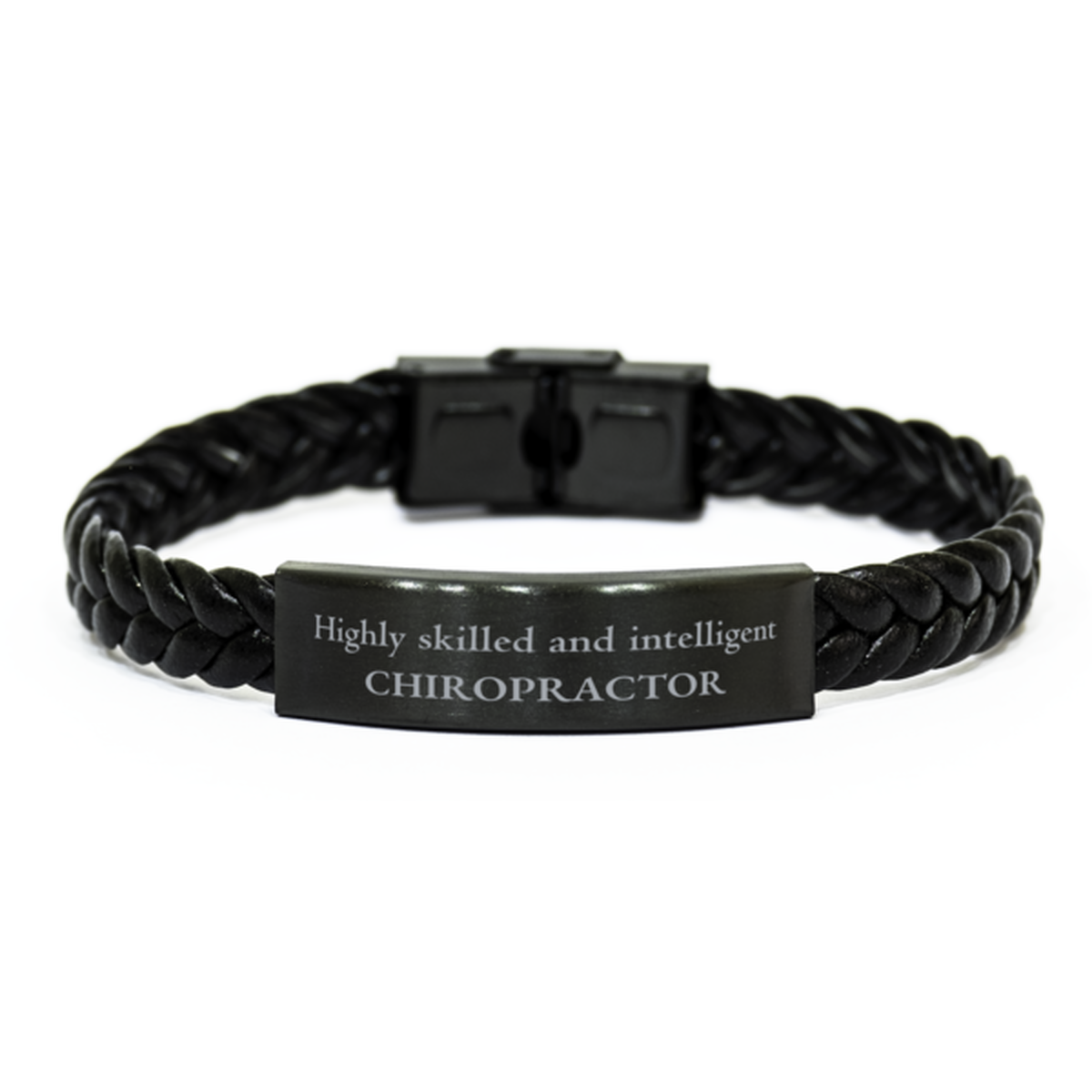 best chiropractor gifts highly skilled and intelligent appreciation birthday braided leather bracelet for chiropractor men women friends coworkers