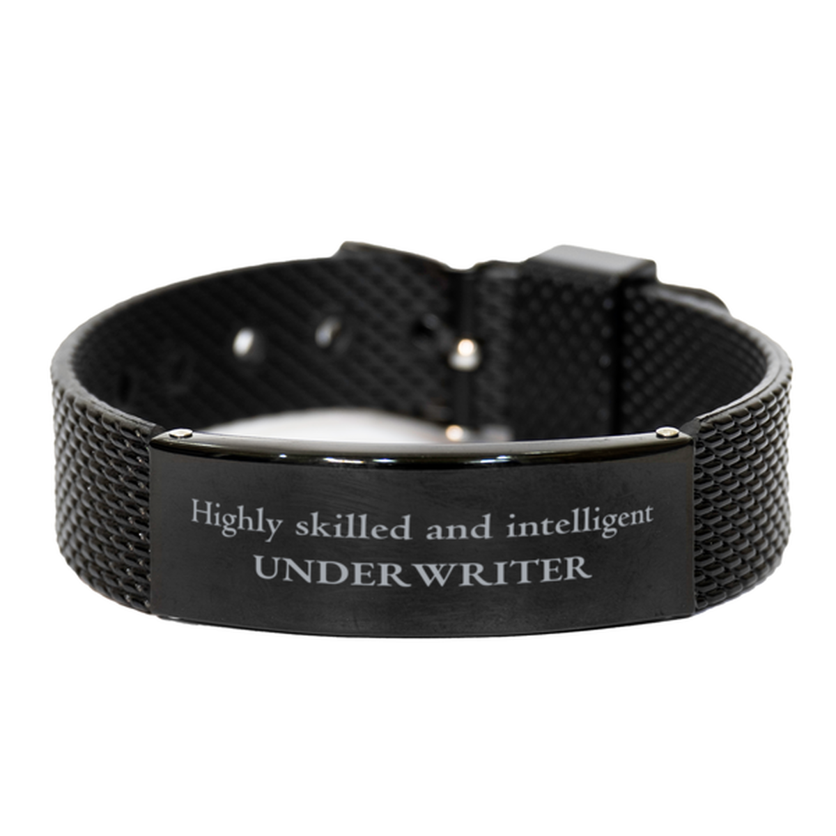best underwriter gifts highly skilled and intelligent appreciation birthday black shark mesh bracelet for underwriter men women friends coworkers