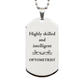 best optometrist gifts highly skilled and intelligent appreciation birthday silver dog tag for optometrist men women friends coworkers