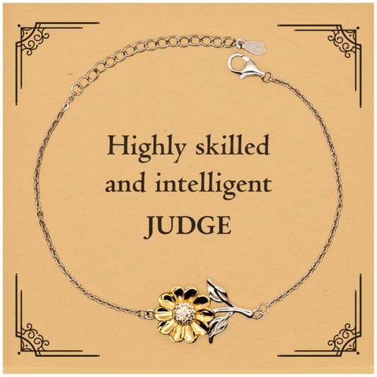 best judge gifts highly skilled and intelligent appreciation birthday sunflower bracelet for judge men women friends coworkers