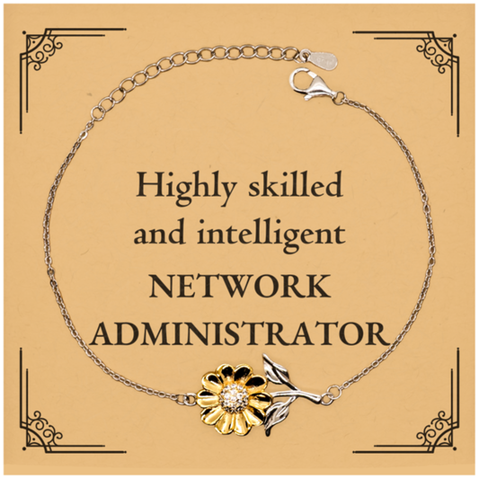 best network administrator gifts highly skilled and intelligent appreciation birthday sunflower bracelet for network administrator men women friends coworkers