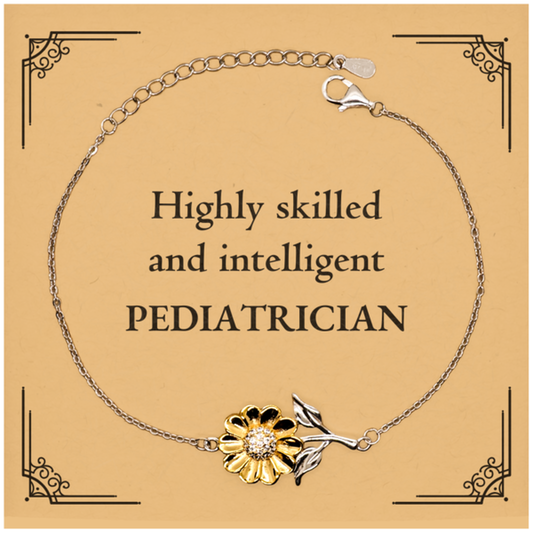 best pediatrician gifts highly skilled and intelligent appreciation birthday sunflower bracelet for pediatrician men women friends coworkers