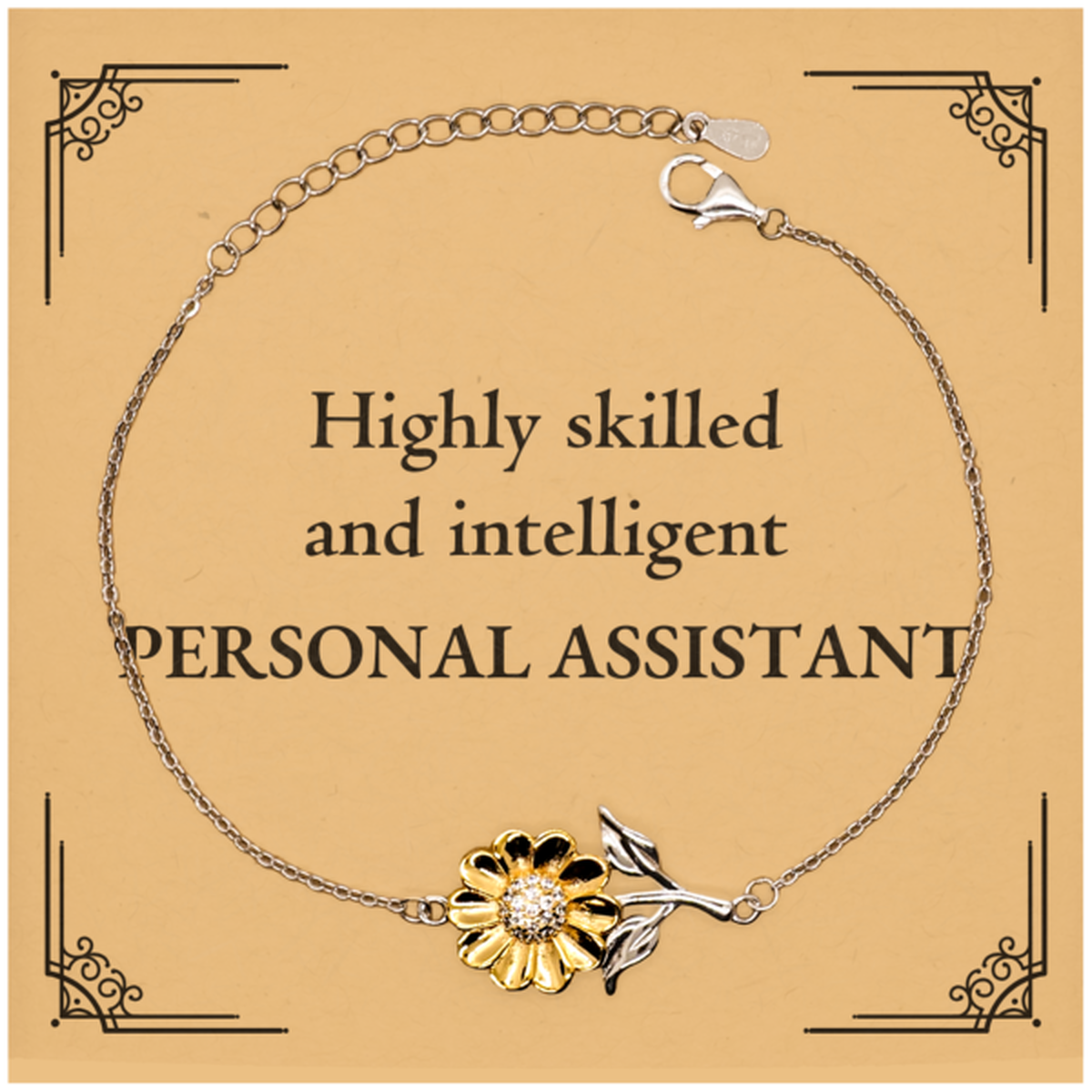 best personal assistant gifts highly skilled and intelligent appreciation birthday sunflower bracelet for personal assistant men women friends coworkers
