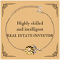 best real estate investor gifts highly skilled and intelligent appreciation birthday sunflower bracelet for real estate investor men women friends coworkers