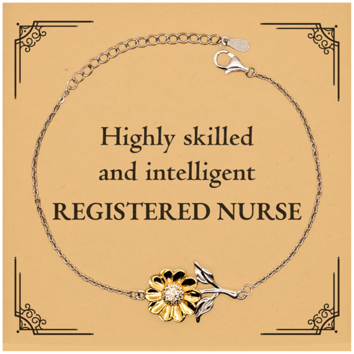 best registered nurse gifts highly skilled and intelligent appreciation birthday sunflower bracelet for registered nurse men women friends coworkers