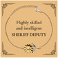 best sheriff deputy gifts highly skilled and intelligent appreciation birthday sunflower bracelet for sheriff deputy men women friends coworkers