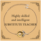 best substitute teacher gifts highly skilled and intelligent appreciation birthday sunflower bracelet for substitute teacher men women friends coworkers