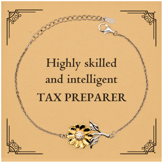 best tax preparer gifts highly skilled and intelligent appreciation birthday sunflower bracelet for tax preparer men women friends coworkers