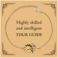 best tour guide gifts highly skilled and intelligent appreciation birthday sunflower bracelet for tour guide men women friends coworkers