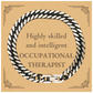 best occupational therapist gifts highly skilled and intelligent appreciation birthday cuban link chain bracelet for occupational therapist men women friends coworkers