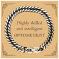 best optometrist gifts highly skilled and intelligent appreciation birthday cuban link chain bracelet for optometrist men women friends coworkers