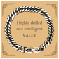 best valet gifts highly skilled and intelligent appreciation birthday cuban link chain bracelet for valet men women friends coworkers