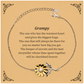 grampy warm heart engraved sunflower bracelet perfect gift for birthday christmas and graduation inspirational jewelry for loved ones