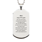 mimi silver dog tag the one with the warmest heart engraved perfect keepsake for birthday and graduation gifts