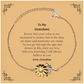 sunflower bracelet grandson gift for christmas engraved with inspirational quote from grandma meaningful keepsake for grandsons birthday and graduation