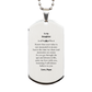daughter engraved silver dog tag carry my love always inspirational gift for her on birthday christmas graduation and more