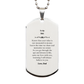 engraved silver dog tag for son carry my love with you dad inspirational gift for christmas and graduation show your value with this unique piece of jewelry